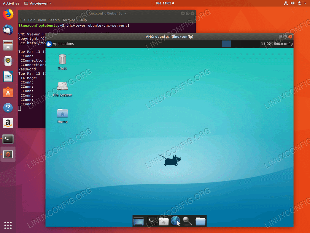 Vnc ubuntu server install multiple desktop simultaneously connect users system work