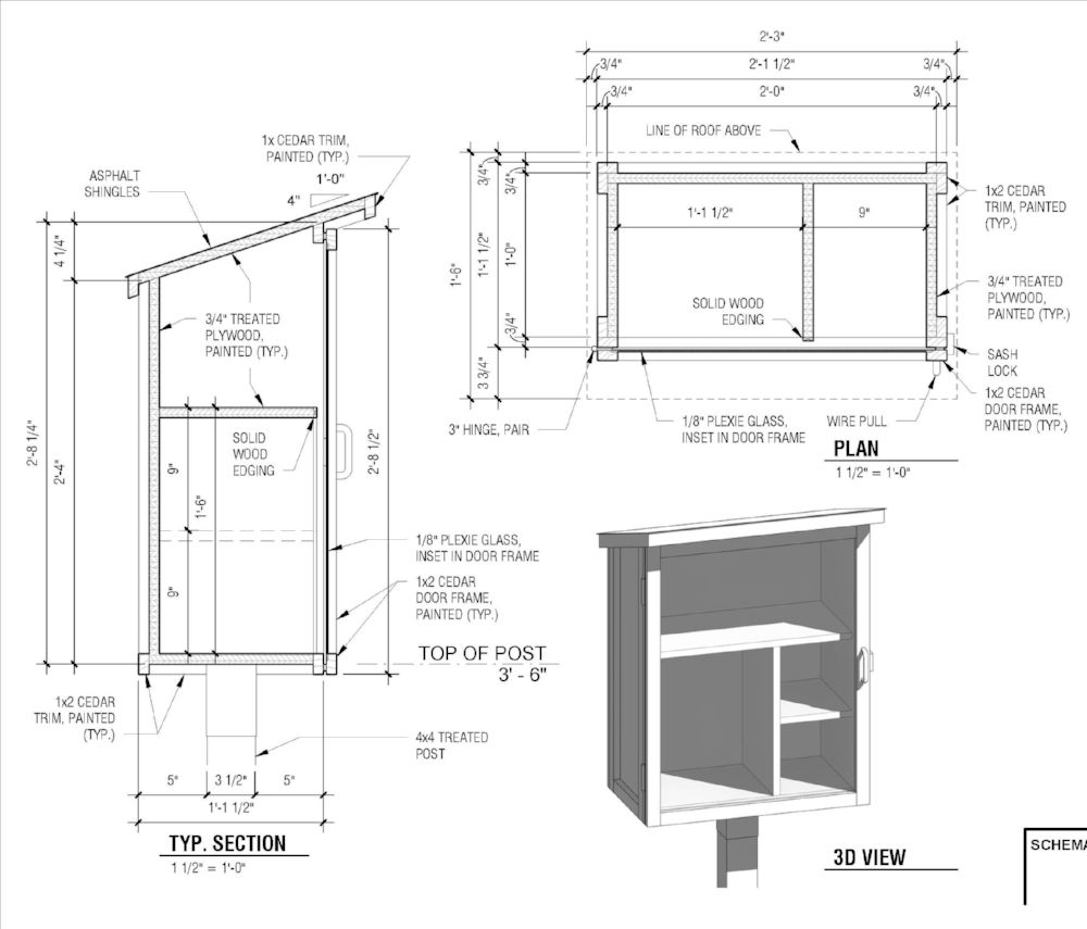 Little free library plans