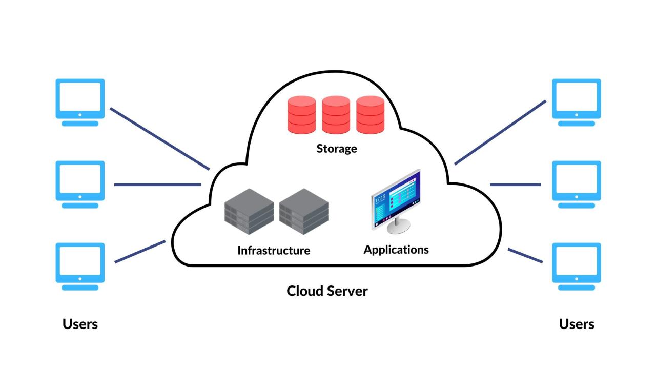 Virtual cloud server