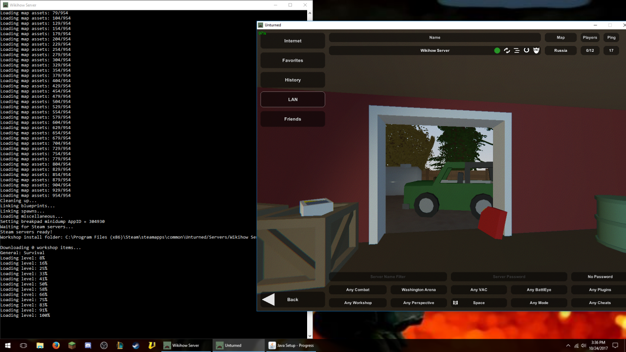 Unturned server