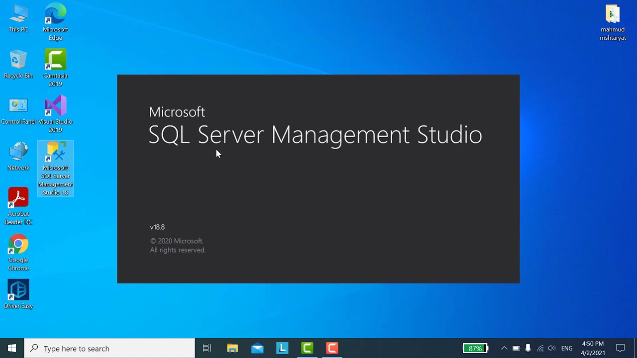 Sql management studio 2019