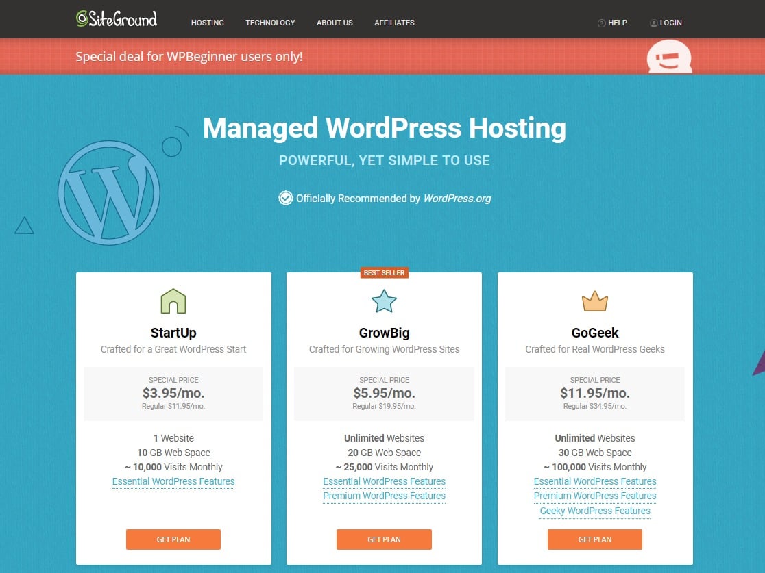 Top wordpress hosting